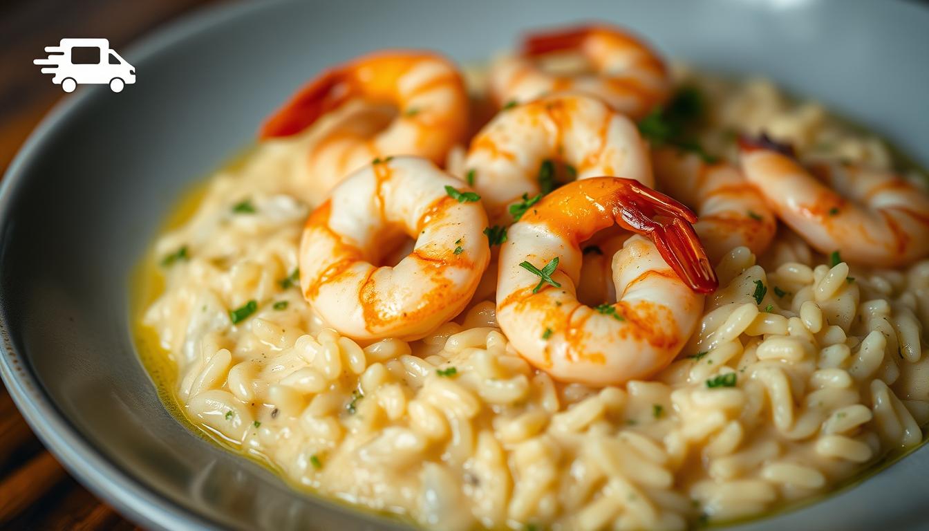 Aprenda a Fazer Risoto de Camarão Cremoso Conosco Risoto de Camarão Cremoso