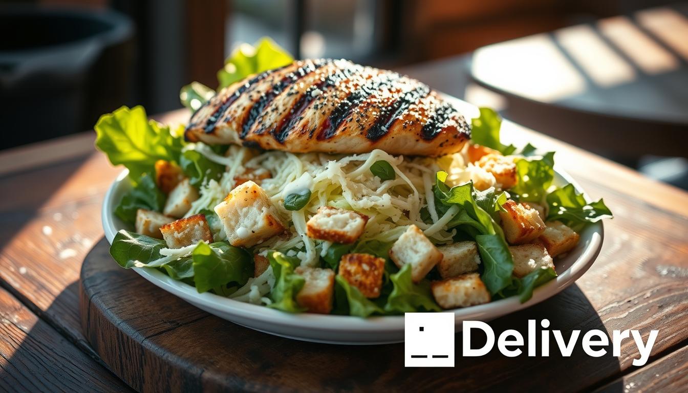 Salada Caesar com Frango Grelhado