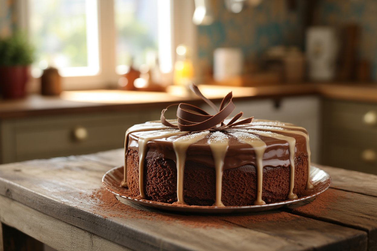 Bolo de Chocolate com Leite Ninho e Leite Condensado Fácil e Delicioso