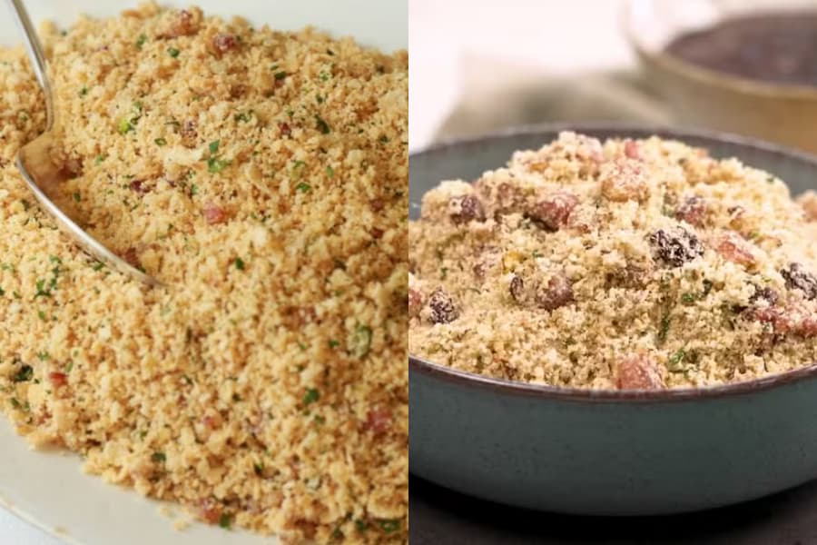 Farofa Simples e Crocante