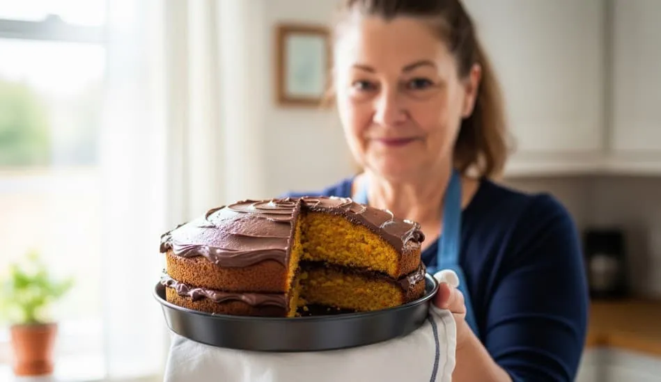 Receita para bolo de cenoura em 40 minutos