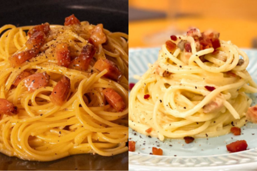 Macarrão à Carbonara com sabor de restaurante, feito em casa