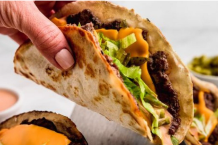 Wrap de carne moída simples que salva qualquer lanche