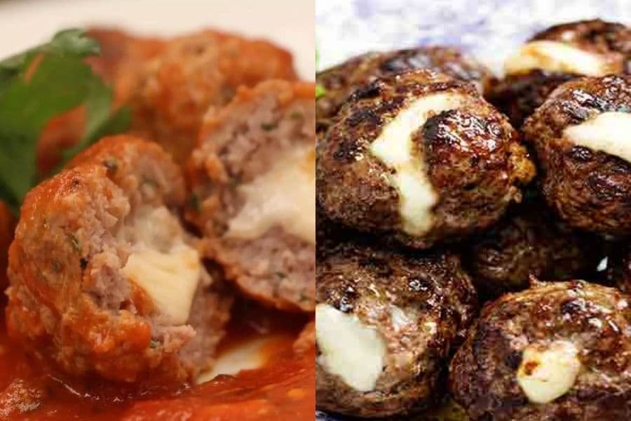 Almondegas com queijo