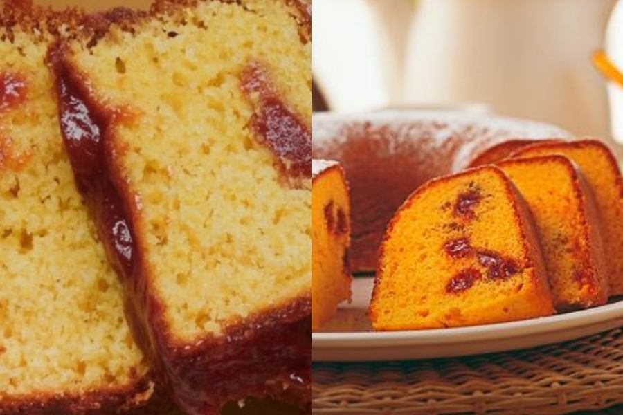 bolo de fubá com goiabada que não afunda